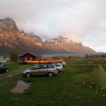 Solgløtt ved camp